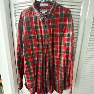 Duluth Trading Co Men's Red Plaid Shirt